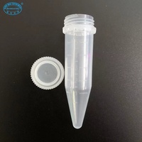 Tubes à centrifuger inférieurs coniques du laboratoire 5ml avec du CE de bouche de vis/ISO13485 certifié