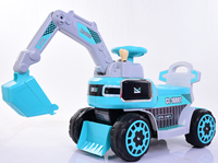 Excavadora Manual para Niños, Juguete de Construcción Deslizante con Pedal, Pala para Arena, Regalo para Niños Pequeños, Estable para Exteriores