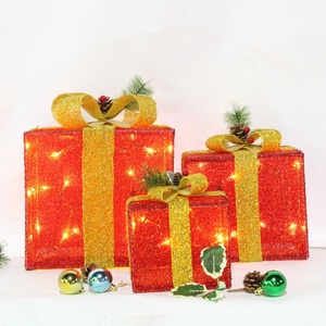 Đèn Hộp Quà Giáng Sinh Bán Chạy Nhất Đèn Dây 10 Đèn Led Với Pin Giá Bán Buôn Màu Trắng Ấm Áp - Product Image 1