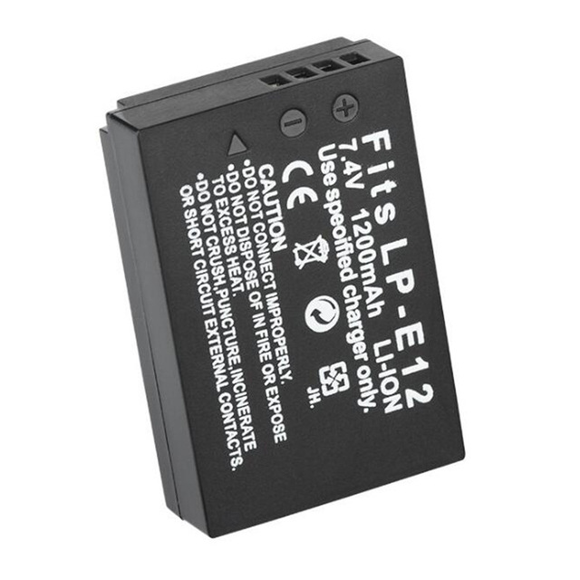 LP-E12 LPE12 LP E12 Camera Battery for Canon EOS 100D M2 M50 MarkII DSLR Battery L10 Camera