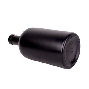 Botella de Vidrio Esmerilado Negro de 500 ml y 750 ml para Licores, Vodka, Vino, Aceite de Oliva, Ginebra Nórdica con Corcho - Product Image 4