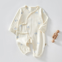 Combinaison papillon de dessin animé quatre saisons pour nouveau-né, en pur coton, sans couture, vêtements pour bébé unisexe, à lacets obliques