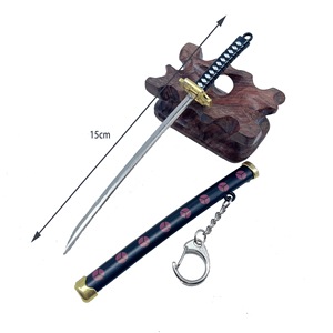 Mini <span class=keywords><strong>katana</strong></span> en métal de 15 cm en gros, jouet de cosplay, <span class=keywords><strong>katana</strong></span> d'anime, fourreau, <span class=keywords><strong>sabre</strong></span>, couteau à neige, porte-clés - Product Image 6