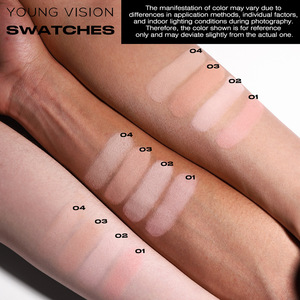 Young Vision 4-Color Baked Powder <b>Foundation</b> 12g Matte Oil-Control Setting Makeup - Product Image 3