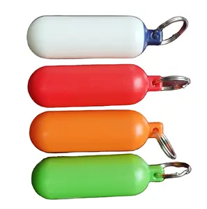 SOFT material colorful floating key chain plastic floaters key float