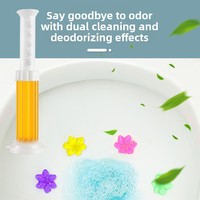 Meilleur Gel WC en forme de fleur parfumé longue durée, design estampé, nettoyage automatique, écologique, élite