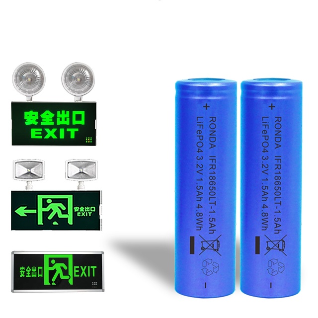 A+ High Capacity 18650 Cylindrical Lithium Ion Battery 3.2V 1800mAh/1500mAh 3 Variants for  Emergency LED Driver