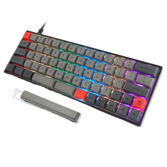 New Product Factory Supplier Wired /bt5.1 Dual-mode 60% Mechanical Keyboard 60% Layout/ Full Keys Programmable