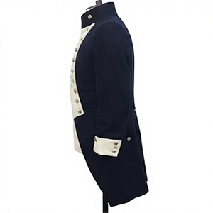 Manteau colonial du XVIIIe siècle, costume historique noble, col montant, boutons sur le devant, pour Halloween, reconstitution historique Hamilton - Product Image 2