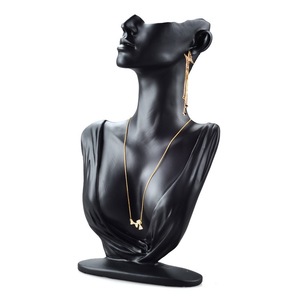 Support de présentation de bijoux en gros personnalisé, buste de <span class=keywords><strong>mannequin</strong></span>, support pour pendentifs, boucles d'oreilles, présentoir pour bijouterie - Product Image 3
