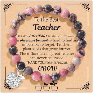 <strong>Teacher</strong> Appreciation Gifts, Natural Stone <strong>Bracelet</strong> for Appreciation <strong>Teachers</strong>' Day and Back-to-School Day From Student - Product Image 6