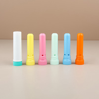 Double mini lanière colorée personnalisée bâton d'inhalateur nasal en forme de cylindre respirant capuchon de couronne nettoyant hydratant en plastique PP