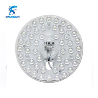 Module de plafonnier LED à économie d'énergie Remplacement Couvercle acrylique circulaire Télécommande Source d'alimentation CA