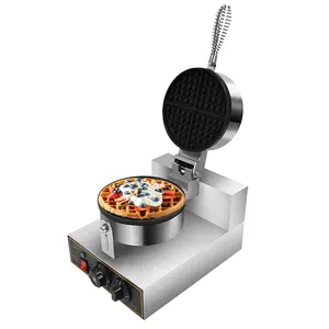 Máquina de ré de alumínio, mini redonda multifuncional máquina de waffle gook waffles coração