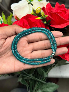 Bracelets et collier en perles facettées Ocean Teal Radiance, bijoux élégants inspirés des pierres précieuses bleu-vert, cadeau pour femmes - Product Image 3