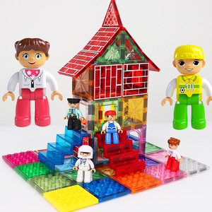 50 pièces MAGNESCAPE Blocs de construction magnétiques Lettres <span class=keywords><strong>et</strong></span> chiffres - Jouet éducatif de construction pour enfants de 5 à 7 ans - Célèbre - Product Image 1