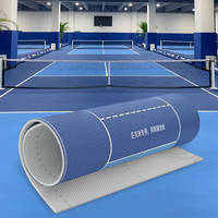 Rouleau de revêtement de sol en acrylique de 3 mm, antidérapant, écologique, couleur personnalisée, pour terrain de pickleball portable en extérieur