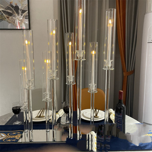 Porte-bougie en métal de qualité supérieure pour décoration de centre de table de mariage - Product Image 5