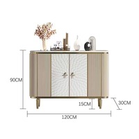 Meuble de salon avec dessus en marbre buffet moderne table console en bois de luxe pour le salon