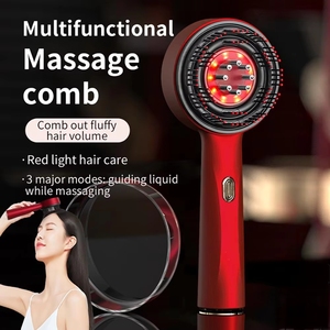 <strong>Electric</strong> Scalp Massage Comb Red Light Therapy Hair Growth Oil Applicator Brush Vibration <strong>Head</strong> <strong>Massager</strong> for Hair Loss - Product Image 2