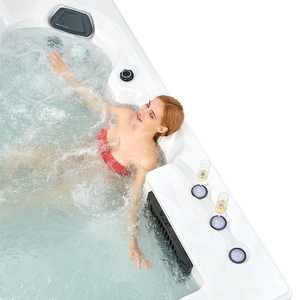 6 persona 80-Jet acrílico Premium tumbona Spa <span class=keywords><strong>jacuzzi</strong></span> <span class=keywords><strong>con</strong></span> retroiluminación LED cascada - Product Image 5