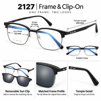 Montures de lunettes de vue et verres clipsables avec verres solaires polarisés – Vente en gros de montures de lunettes, plusieurs options de couleurs