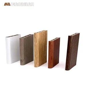 Chinese Supplier OEM Oak Brown Wood Looks SPC Vinyl PVC Skirting Board Flooring Accessories