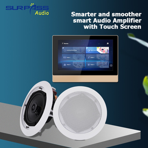 Tuya Smart Home Audio System Touch Screen WiFi Android in Wall <b>Amplifier</b> <b>With</b> 8 Ceiling <b>Speakers</b> Set Tuya Smart Home System - Product Image 2