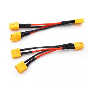12 AWG un connecteur femelle à deux connecteurs mâles <span class=keywords><strong>XT60</strong></span> faisceau de câbles en Y permettant la connexion de deux batteries LiPo pour accessoires de jouets - Product Image 5