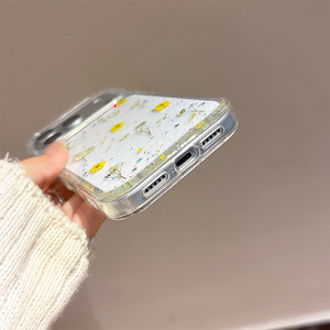 Funda Transparente de TPU a Prueba de Golpes <span class=keywords><strong>para</strong></span> <span class=keywords><strong>iPhone</strong></span> 17 Pro Max, con Flores, Brillo Epoxi, Estilo Simple Coreano, <span class=keywords><strong>para</strong></span> <span class=keywords><strong>iPhone</strong></span> 16, 15, 14 - Product Image 6