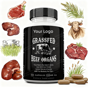 Capsules d'organes de foie, de rate et de pancréas de bœuf nourri à l'herbe lyophilisé OEM pour la gestion de l'énergie des adultes - Product Image 5