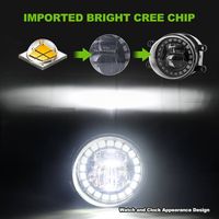 Feux antibrouillard LED LOYO au design horloge pour Toyota Camry Corolla RAV4 Adventure Highlander Yaris Lexus SCION, lampe de conduite DRL