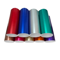 YS 12''*12'' PVC Mat Métallique Adhésif Permanent Vinyle Chromé Film Vinyle Artisanat Papier Vinyle Film Adhésif pour Lettrage DIY