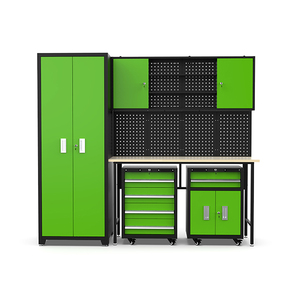 Banc de travail professionnel, armoire à outils, atelier, armoires de rangement en métal pour garage, chariot à outils robuste pour garages, usines - Product Image 1