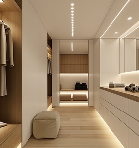 Personnellement conçu Walk in <span class=keywords><strong>Vestiaire</strong></span> Grande Capacité Armoire Lumière De Luxe Personnalisé <span class=keywords><strong>Vestiaire</strong></span> Meubles - Product Image 5