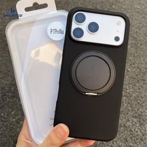 Custodie per Telefono in Silicone Colori Semplici Nero Rosa Custodia Magnetica 360 per iPhone <span class=keywords><strong>11</strong></span> Pro - Product Image 2