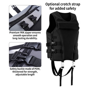 سترة نجاة مخصصة للبالغين من النيوبرين للتجديف وركوب الأمواج والصيد والإبحار والسباحة، سترة نجاة ومساعد طفو - Product Image 3