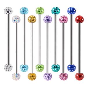 Gaby G23 titane Piercing bijoux titane mamelon anneau langue anneau boucle d'oreille corps piercing bijoux - Product Image 2