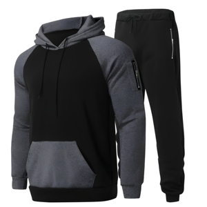 Conjunto de chándal OEM al por mayor para hombre, chándal con cremallera para colección minorista de marcas de streetwear estadounidenses, de peso pesado y calidad premium. - Product Image 1