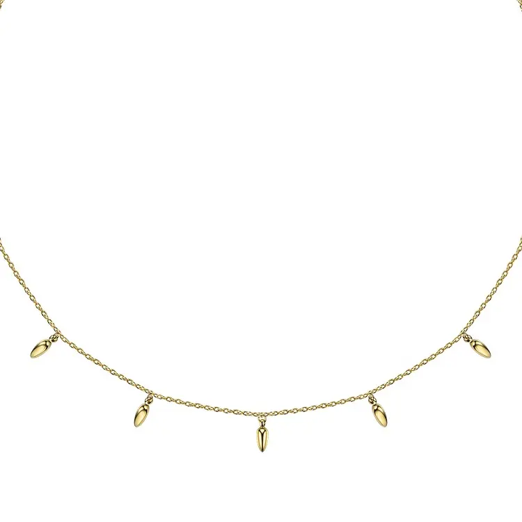 Mode Weizen Choker Halskette Frauen Statement Pinienkerne Kette Halsketten Gold Farbe Boho Urlaub Schmuck Collier Femme PM193002