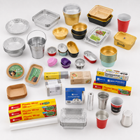 Moule à pain de 550 ml, taille standard, qualité alimentaire, compatible micro-ondes, préparation culinaire, plateau en aluminium, récipient rectangulaire jetable