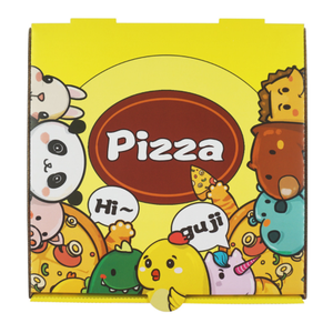 Caja de pizza Plantilla gratis Prining Cartón corrugado/recubierto personalizado de 16 pulgadas, Papel Kraft Pizza <span class=keywords><strong>Caixa</strong></span> De Cone Carpetas reciclables - Product Image 1