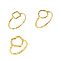 Bague en acier inoxydable ajourée en forme de cœur, best-seller transfrontalier, pour femme, bague de couple de niche, forme géométrique