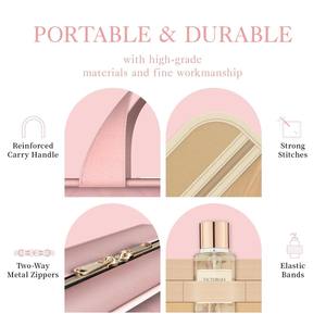 Trousse de Toilette et Cosmétiques Portable en Polyester pour Femme, Fermeture Éclair, Sac à Main de Voyage Transfrontalier - Product Image 2