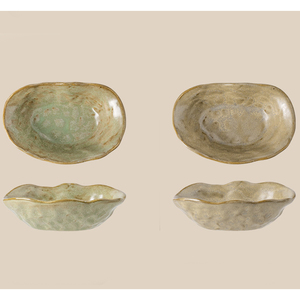 En stock – Assiette <span class=keywords><strong>rectangulaire</strong></span> en <span class=keywords><strong>porcelaine</strong></span> écologique <span class=keywords><strong>de</strong></span> style nordique, petite assiette en céramique pour sauces et condiments - Product Image 5