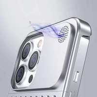 2023 produk baru tahan guncangan aksesoris telepon aromaterapi logam casing ponsel dengan lubang pendingin untuk iPhone14 Pro Max penjualan terlaris