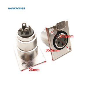 3Pin XLR Nam Nữ Khung Gầm Bảng Điều Khiển Gắn Kết Nối Ổ Cắm Kim Loại XLR Cắm Ổ Cắm Jack XLR Bộ Chuyển Đổi - Product Image 3