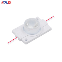 Module LED étanche SMD 12V 2W blanc naturel 3030 à éclairage latéral unique pour publicité, 45*15 °   Boîte à lumière double face Angle 6500K