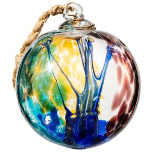 Sfera di Vetro Soffiato a Mano, Ornamento a Sfera in Vetro, Sfera Decorativa da Giardino, Decorazione per Interni ed Esterni - Product Image 1