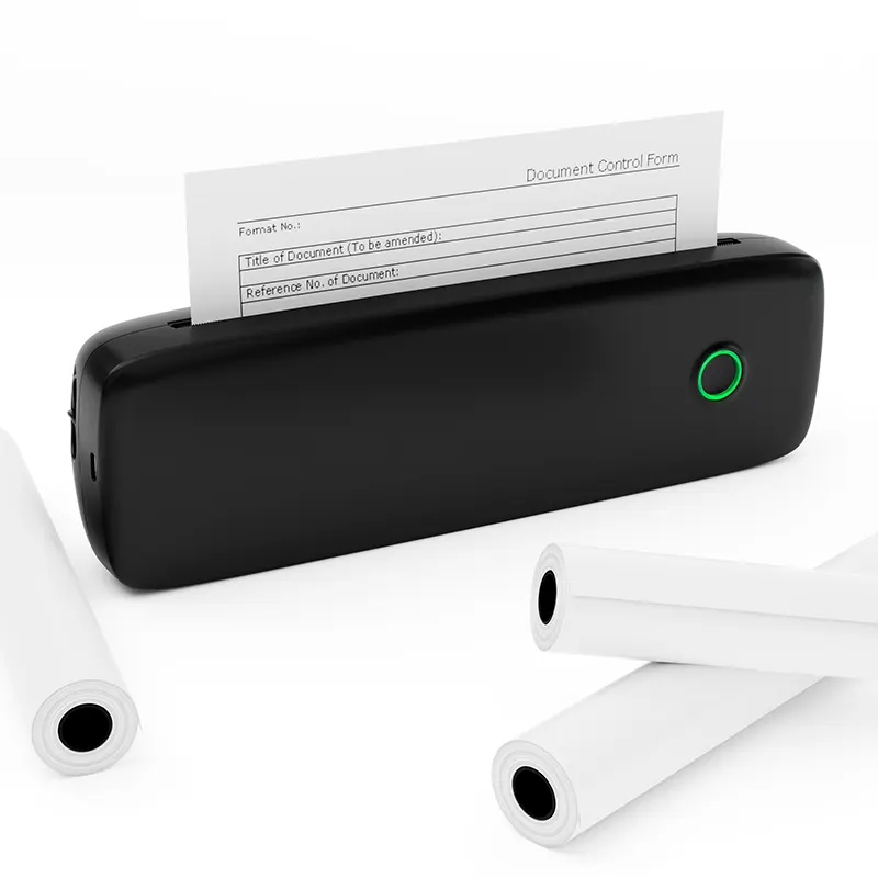 LUCK JINGLE Promoção impressora térmica portátil bluetooth a4 para impressão de etiquetas de documentos